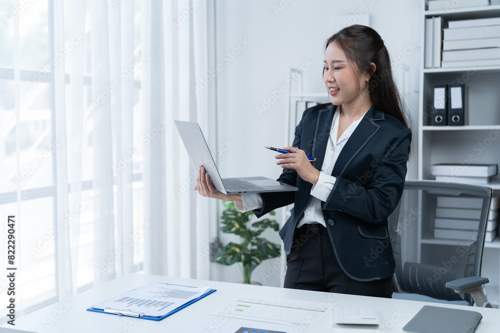 happy success businesswomen working in the office happy success businesswomen working in the office