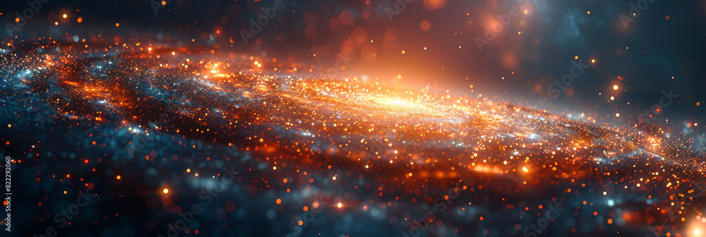 Stunning Spiral Galaxy with Glowing Stars and Cosmic Nebula in Deep Space Stunning Spiral Galaxy with Glowing Stars and Cosmic Nebula in Deep Space