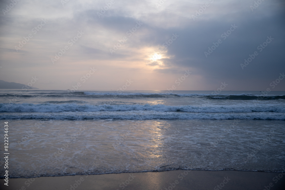 sunset on the beach in Vietnam sunset on the beach in Vietnam