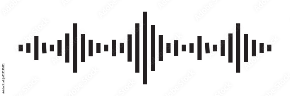 Audio technology, music sound waves vector icon illustration. Sound waves vector illustration eps10 Audio technology, music sound waves vector icon illustration. Sound waves vector illustration eps10
