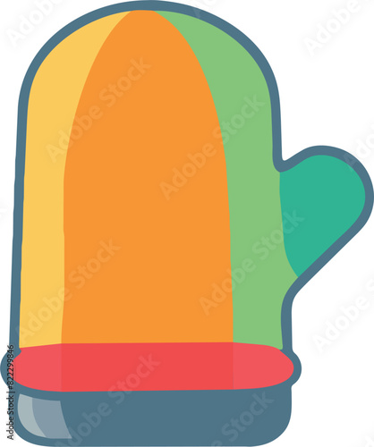 oven mitt, icon
