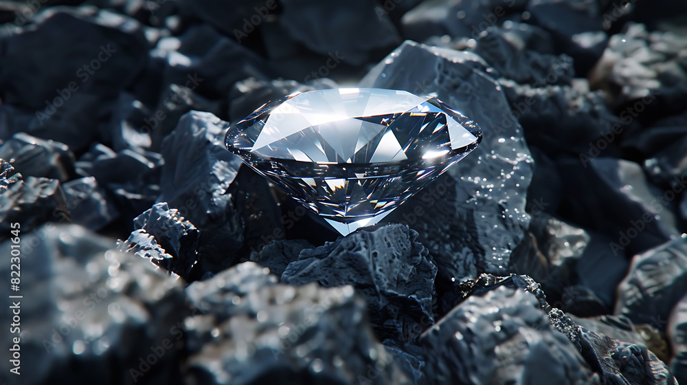 Diamond is a valuable mineral used as a raw material for making exquisite jewelry