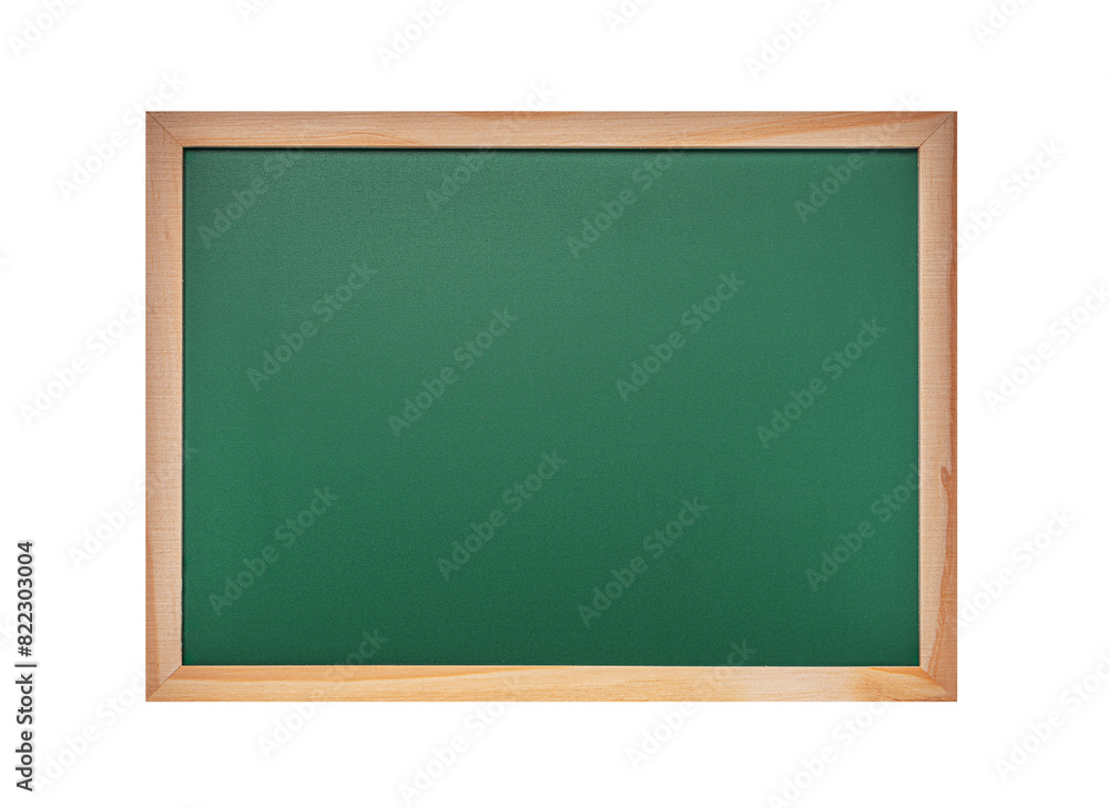 School chalk board isolated on white background.