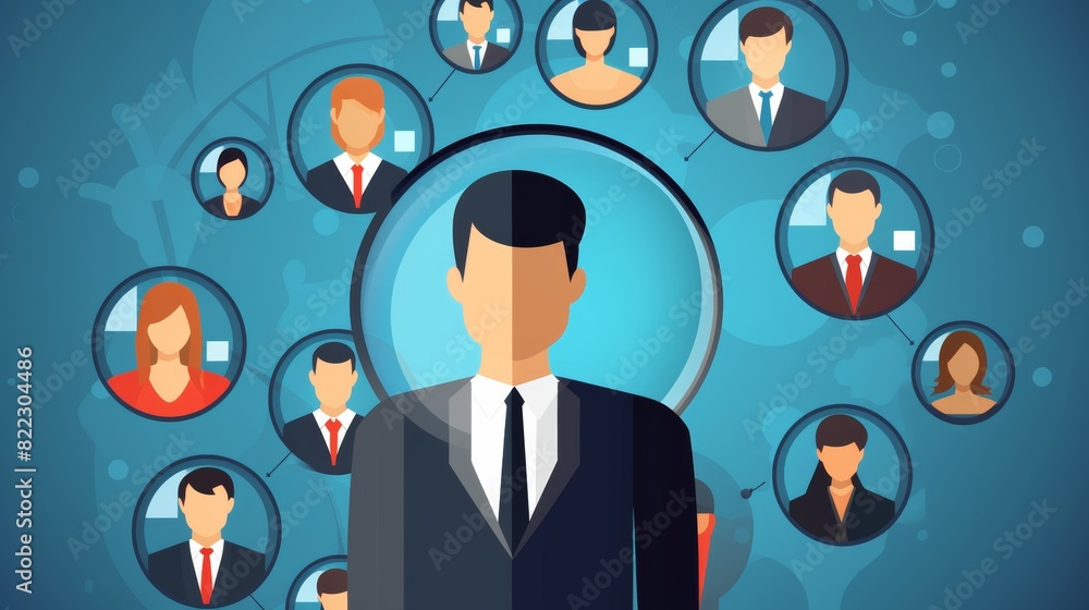 HRM or Human Resource Management, manager icon which is among staff icons for human development recruitment leadership and customer target, resume, interview. HRM or Human Resource Management, manager icon which is among staff icons for human development recruitment leadership and customer target, resume, interview.