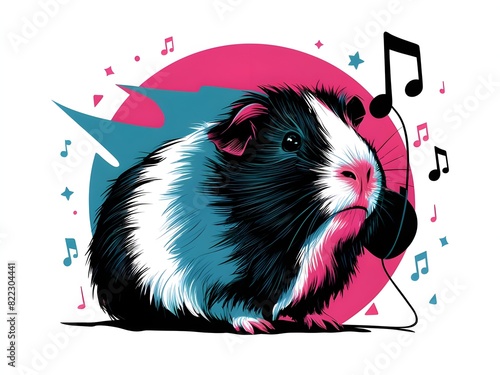 Mouse listening music 