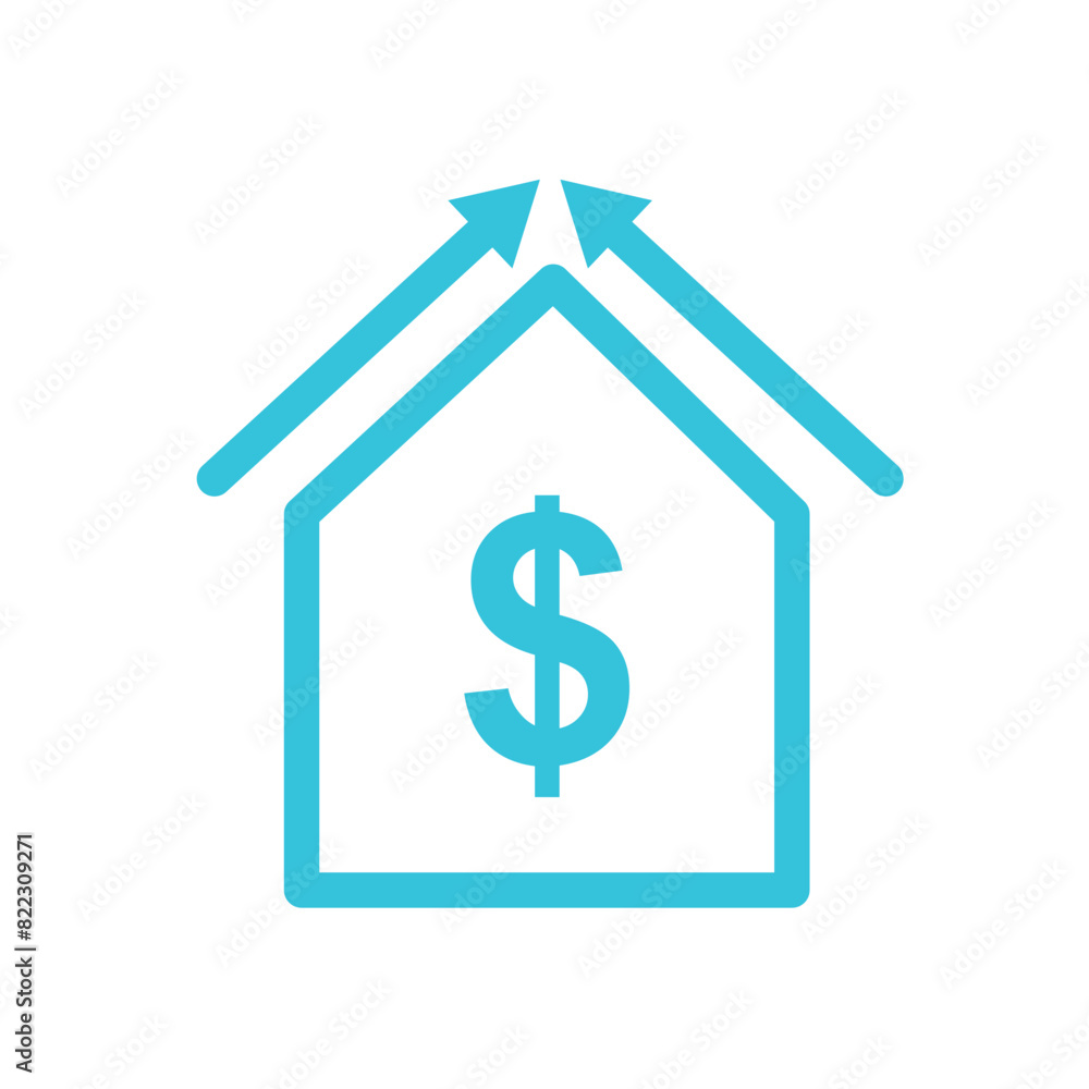 Cost of living icon, Isolated on white background. From blue icon set. Cost of living icon, Isolated on white background. From blue icon set.