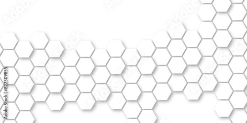 White hexagonal background. Luxury white pattern. Vector Illustration. 3D futuristic abstract honeycomb mosaic white background. geometric mesh cell texture. modern futuristic wallpaper.