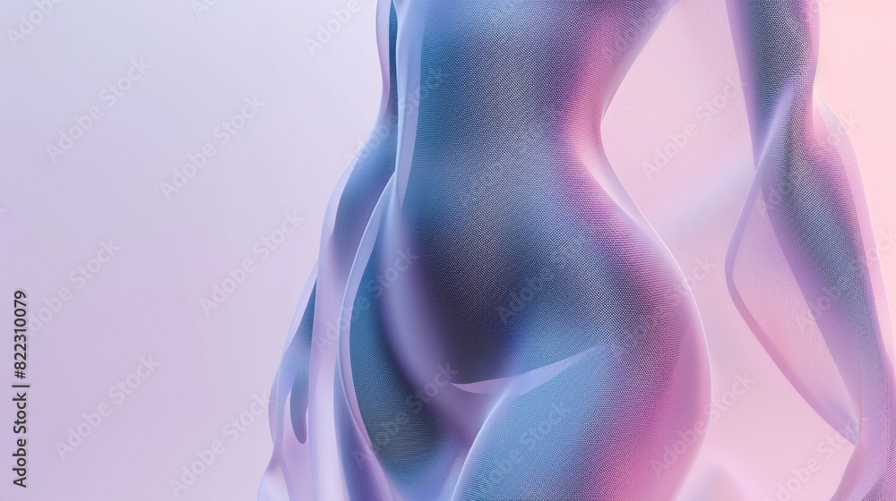 Naklejka premium Abstract woman body shape illustration. 