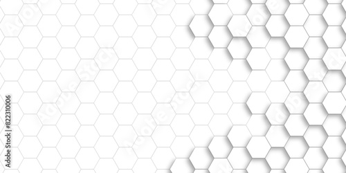 White hexagonal background. Luxury white pattern. Vector Illustration. 3D futuristic abstract honeycomb mosaic white background. geometric mesh cell texture. modern futuristic wallpaper.