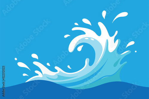 Water Splash Wave vector Background