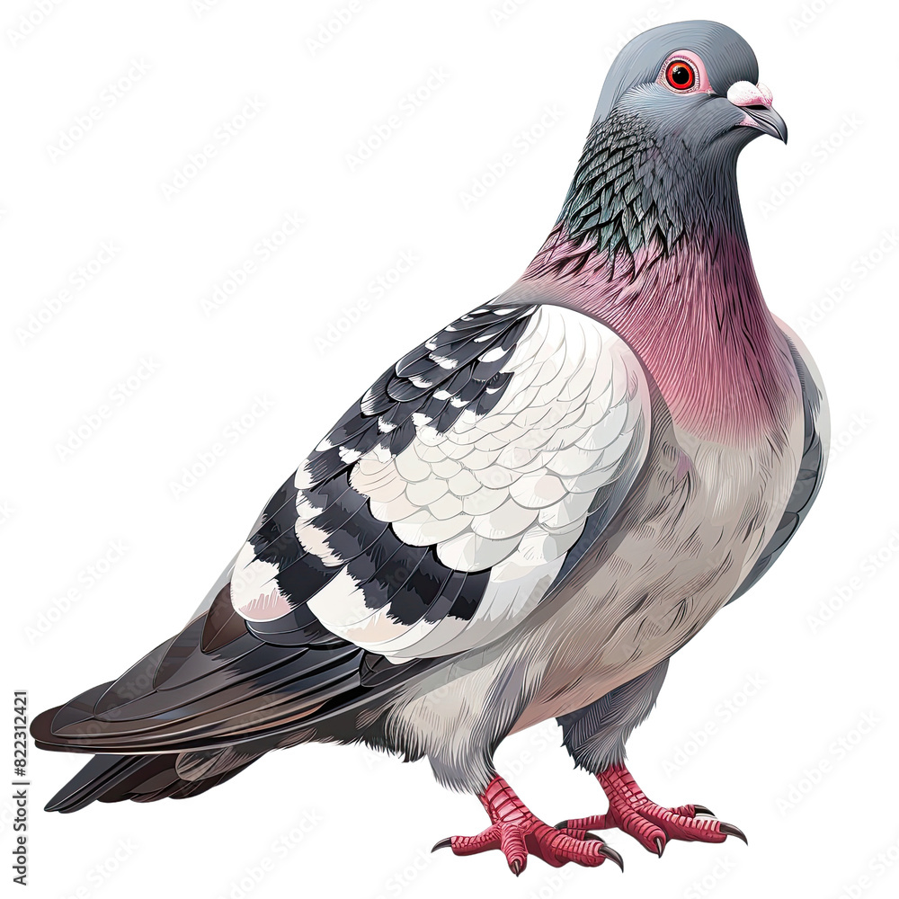 Naklejka premium Pigeon isolated on transparent background