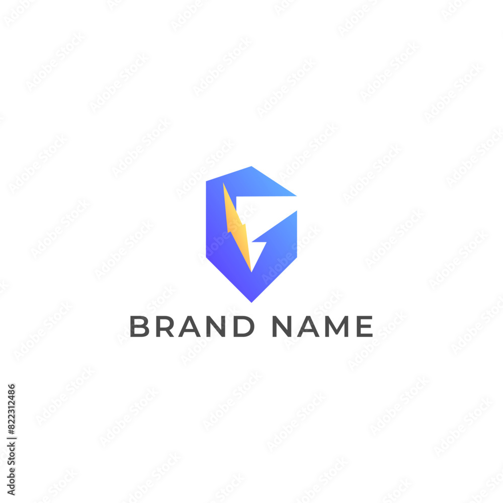 ILLUSTRATION LETTER G WITH LIGHTNING FLASH POWER GRADIENT BLUE ORANGE COLOR SIMPLE LOGO ICON TEMPLATE DESIGN VECTOR ILLUSTRATION LETTER G WITH LIGHTNING FLASH POWER GRADIENT BLUE ORANGE COLOR SIMPLE LOGO ICON TEMPLATE DESIGN VECTOR