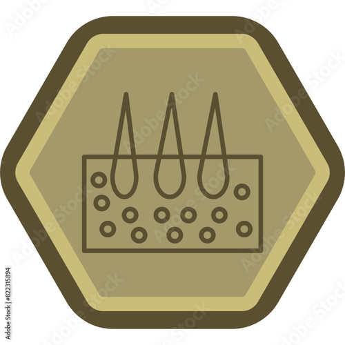 Epidermis Line Polygon Icon