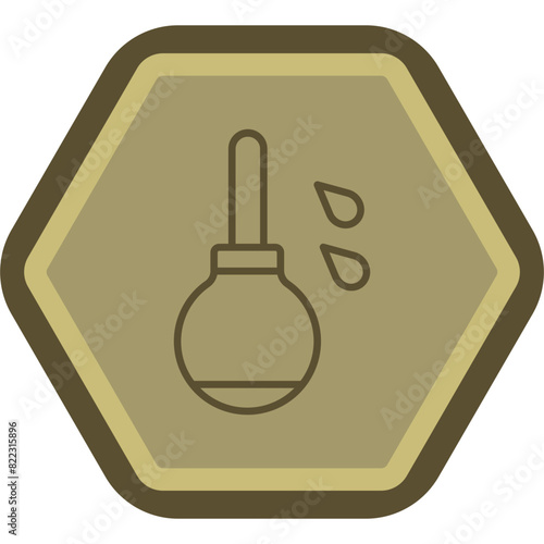Enema Line Polygon Icon
