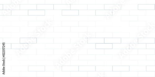 White brick wall seamless pattern. Vector design