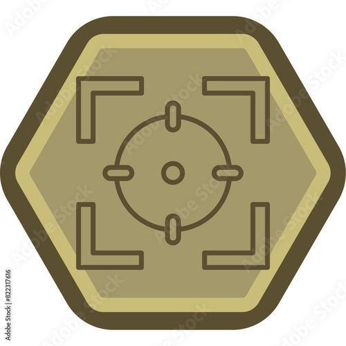 Focus Line Polygon Icon