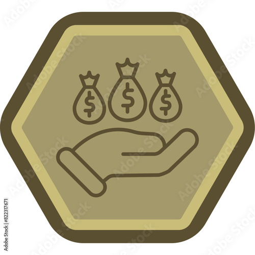 Encouragement Line Polygon Icon