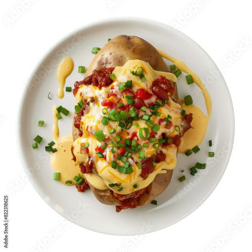 Plate of Baked Potato with ...