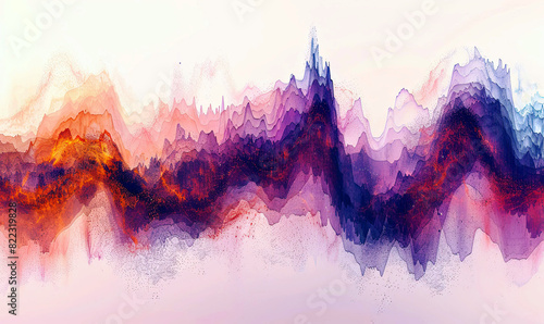 Sound Wave Abstract Background , Generate AI photo
