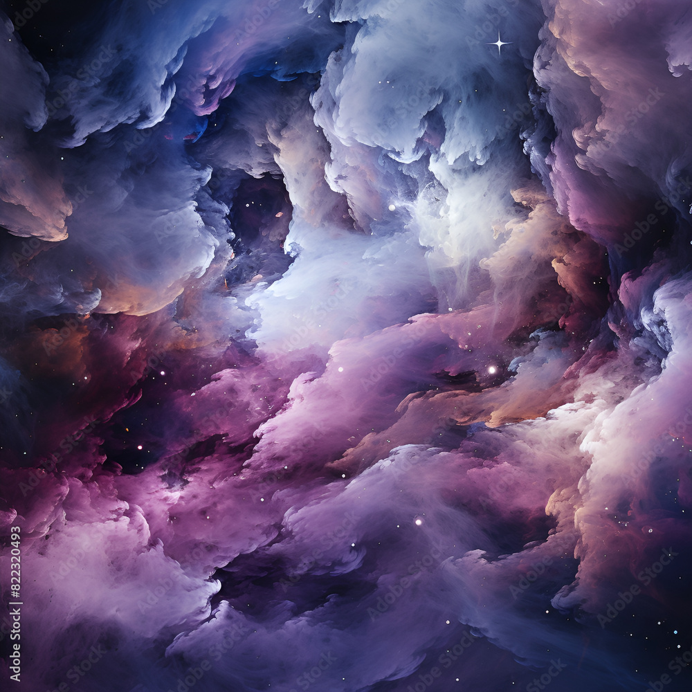 A beautiful depiction of a nebula, highlighting A beautiful depiction of a nebula, highlighting