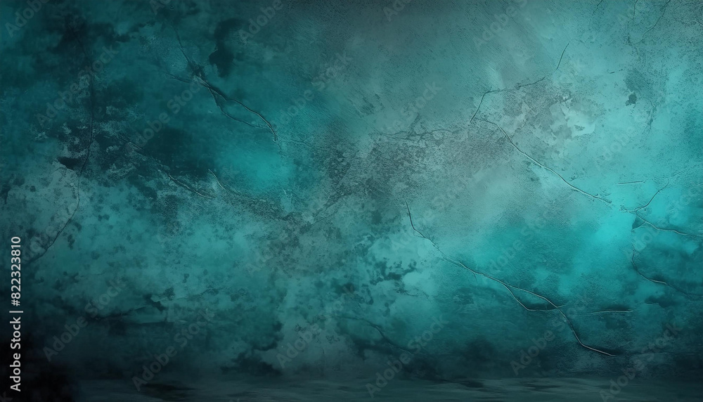 Obraz premium turquoise concrete wall