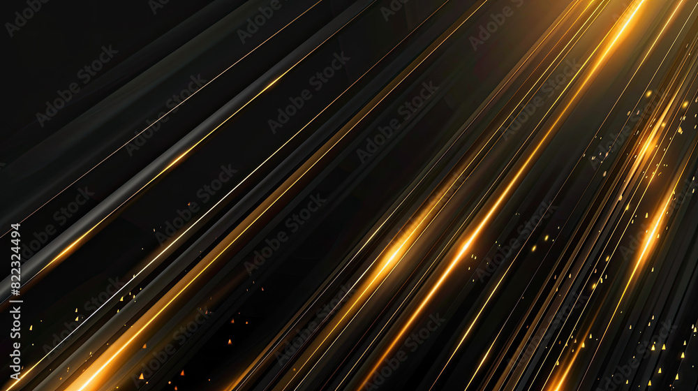 Abstract Elegant diagonal striped gold and black background Abstract Elegant diagonal striped gold and black background