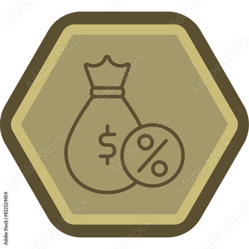 Comission Line Polygon Icon