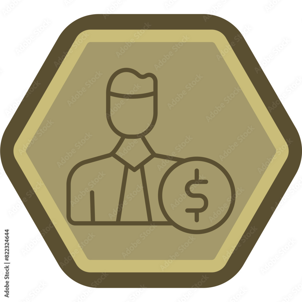 Investors Line Polygon Icon Investors Line Polygon Icon