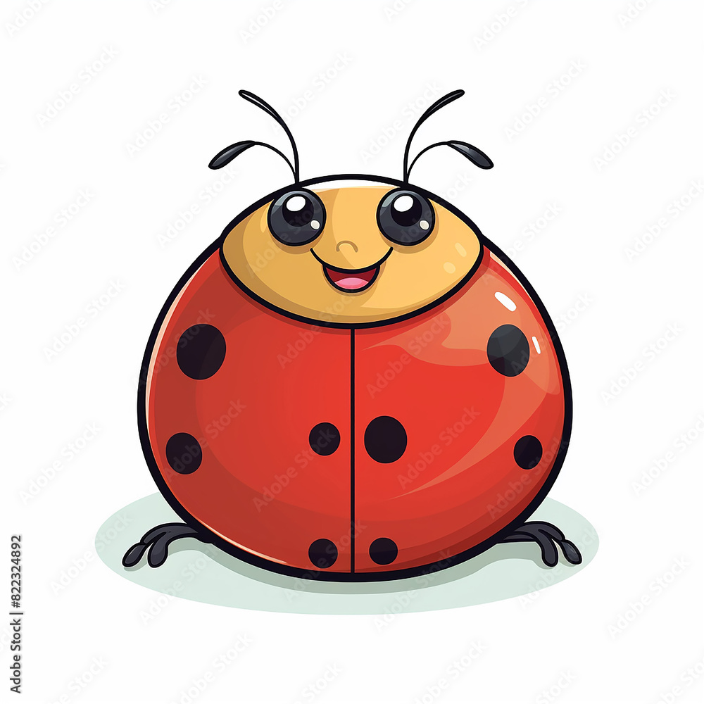 Obraz premium ladybug on white background