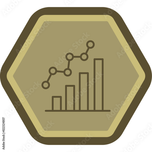Statisctics Line Polygon Icon