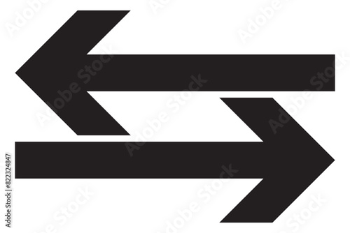 Straight long arrow vector icon