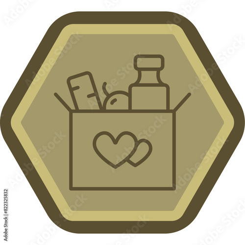 Food Line Polygon Icon