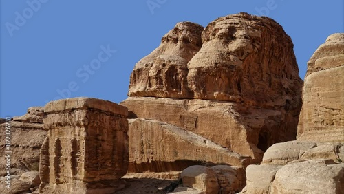 Wallpaper Mural Djinn Block, the monuments that served as graves and memorials to the dead, Petra, Jordan. Torontodigital.ca