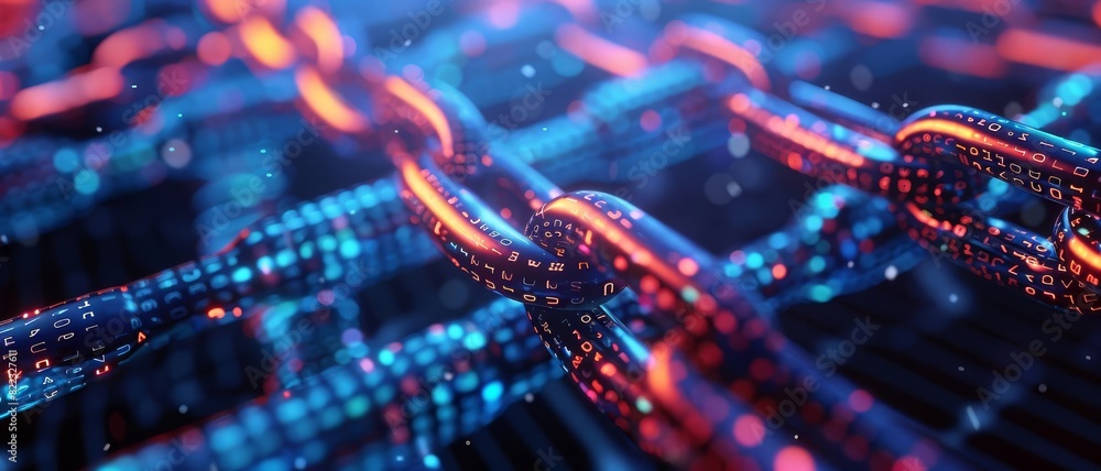 Digital ledger with interconnected blockchain nodes ensuring secure transactions between businesses Digital ledger with interconnected blockchain nodes ensuring secure transactions between businesses
