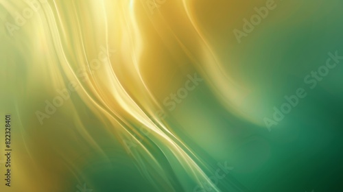 gradient color with smooth curves and soft edges  gold and green hues  16 9