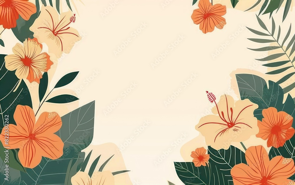 Tropical Floral Background Tropical Floral Background