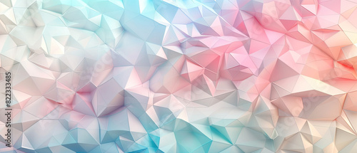 polygon wallpaper background, with lots of curves, light gradient colors, full frame , Generate AI