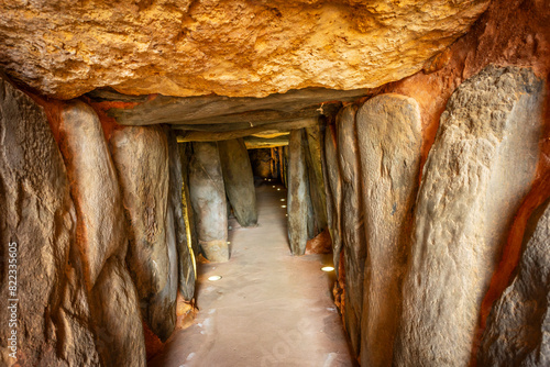 Cuadro en lienzo Soto dolmen, between 3000 and 2500 BC, Trigueros, Huelva, Andalusia, Spain