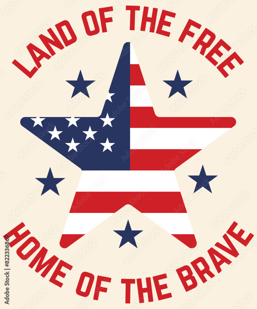 Land of the free home of the brave Graphic Design Land of the free home of the brave Graphic Design