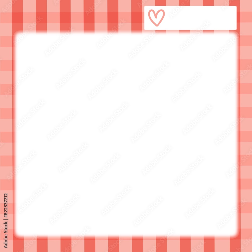 red background paper note