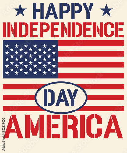 Happy independence day America Graphic Design