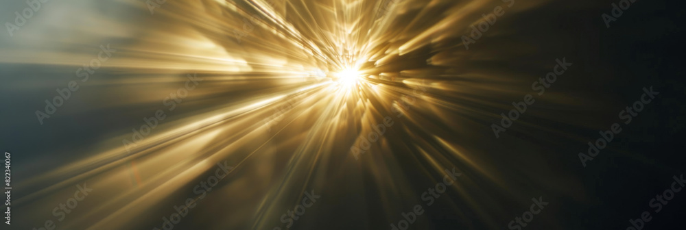 Abstract Golden Light Rays Burst Through Dark Cloudy Sky, Symbolizing Hope, Energy, and Divine Presence Abstract Golden Light Rays Burst Through Dark Cloudy Sky, Symbolizing Hope, Energy, and Divine Presence