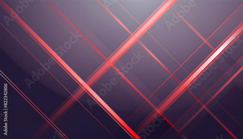 Blurry light red simple criss cross diagonal, dark background, illustration. photo