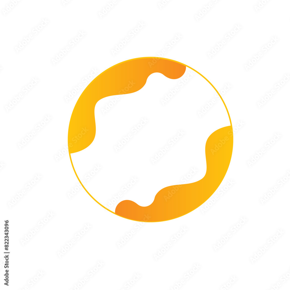 circle fame with ornament circle fame with ornament