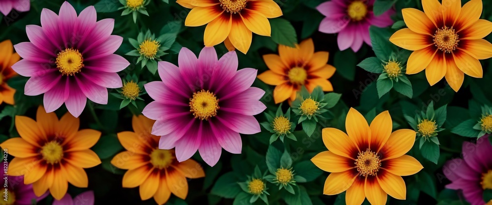Nature Kaleidoscopic Pattern of Flowers A visually stunning Nature Kaleidoscopic Pattern of Flowers A visually stunning