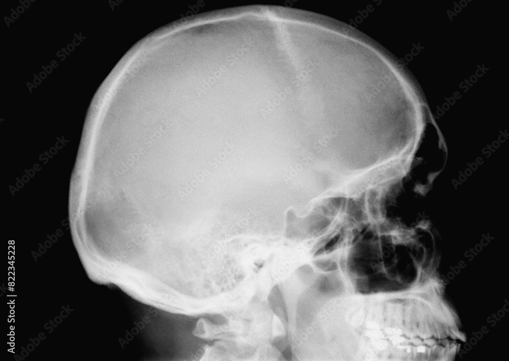 X-Ray Image Of Human Skull X-Ray Image Of Human Skull
