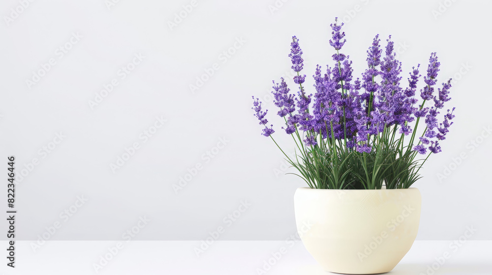 lavender flowers in a vase on white background lavender flowers in a vase on white background
