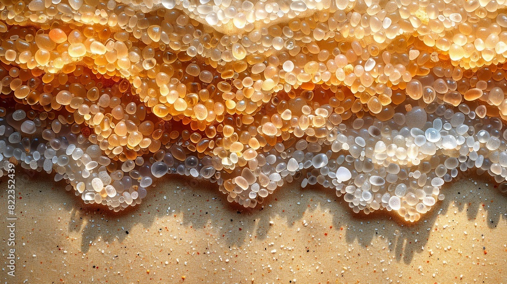 Fototapeta premium Background illustration, High-resolution image of fine sand grains with natural variations and subtle shadows, perfect for creating serene and earthy design backgrounds. Illustration image,