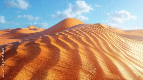  High-resolution image of sand dunes with ripples and shadows  perfect for creating a serene and natural background for outdoor-themed designs. Illustration image 