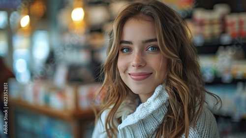 Wallpaper Mural happy pharmacy woman consultant helping customer with her prescription female pharmacist giving instructions to her client in more detail understanding customer listening to professional.stock photo Torontodigital.ca